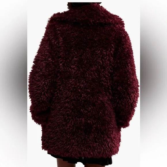 Free People Sophie Faux Fur Peacoat